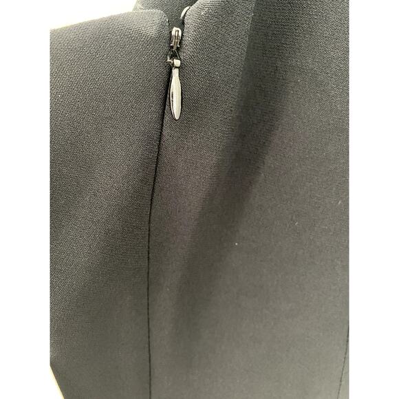 La Perla One Shoulder Puff Sleeve Bow Mini Black Dress Cocktail Designer USA 10 - Picture 7 of 8